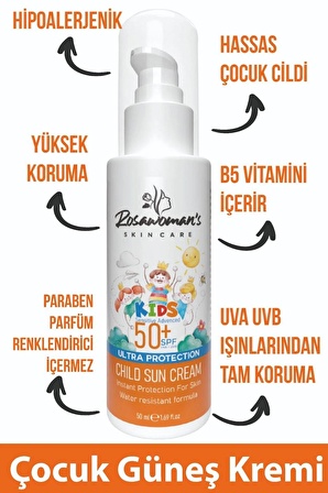 Çocuk Güneş Kremi +50Spf 50ml