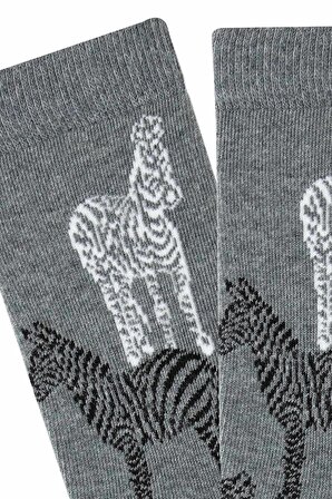 Bross Hayvan Desenli Kadın Çorabı