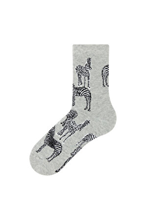 Bross Hayvan Desenli Kadın Çorabı