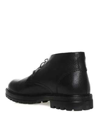 Hush Puppies Deri Siyah Erkek Bot COBI BLACK // BASKILI DERİ