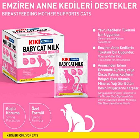 KIKI Yavru Kedi İçin Süt Tozu 5 Gr