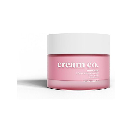 Cream Co. Nemlendirici Yüz Kremi Cilt Tonu Eşitleyici Aydınlatıcı Su Bazlı Tüm Cilt Tipleri Moisturizer 50 ml CC106