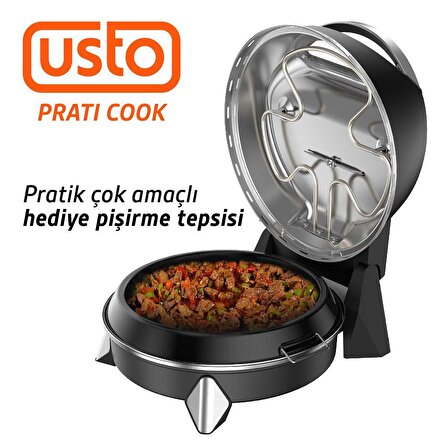 USTO 2850 Prati Cook Çok Amaçlı Pişirici Siyah