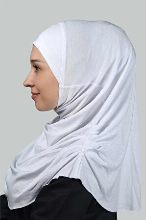Hazır Türban Büzgülü Pileli Pratik Eşarp Tesettür Hijab - Namaz Örtüsü