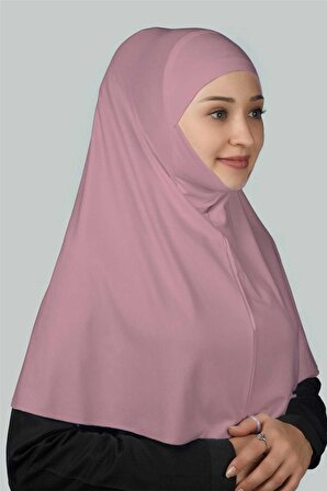 Hazır Türban Peçeli Pratik Eşarp Tesettür Nikaplı Hijab - Namaz Örtüsü Sufle (XL)