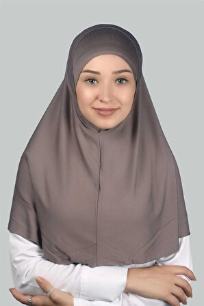 İkili Set Pratik Eşarp Hazır Türban ve Hijab Tesettür Bonesi (XL)