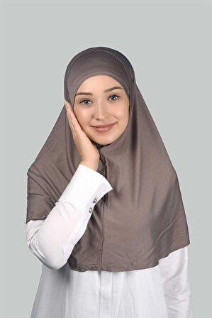İkili Set Pratik Eşarp Hazır Türban ve Hijab Tesettür Bonesi (XL)