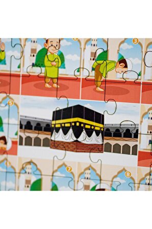 Islamı Öğreniyorum Namaz Puzzle Ahşap Oyuncak