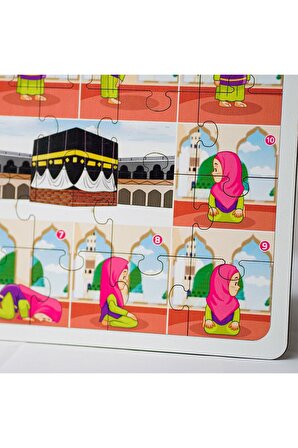 Islamı Öğreniyorum Puzzle Namaz Ahşap Oyuncak