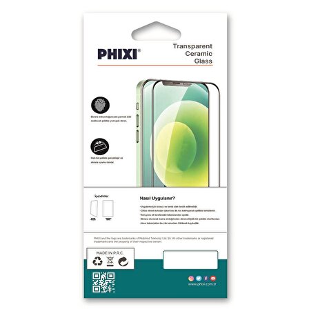 Phixi 9H Ceramic İphone 14 Pro Ekran Koruyucu