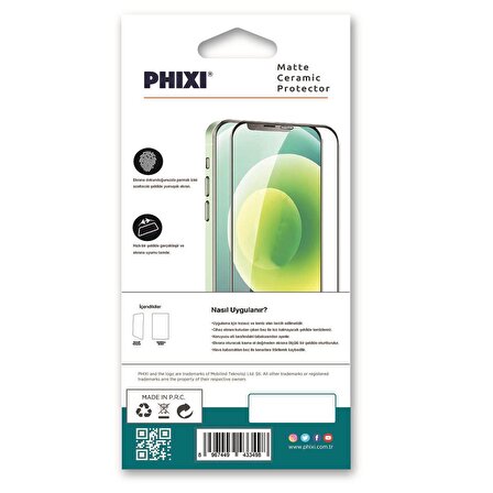 Phixi 9H Matte Ceramic Samsung A71 Ekran Koruyucu