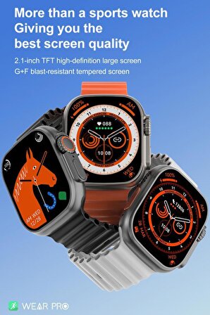Torima DT8 Ultra Max Gri - Siyah Akıllı Saat