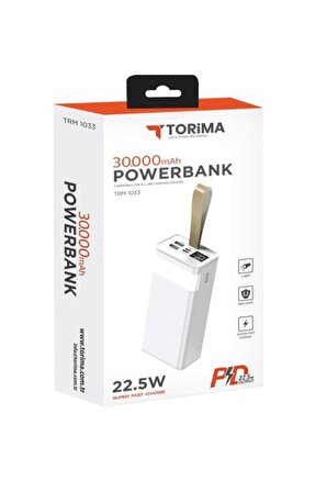 Torima TRM-1033 30000 mAh Hızlı Şarj Powerbank