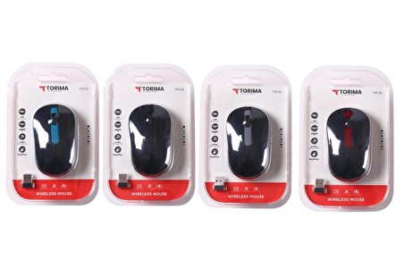 Torima TM-10 Ergonomik Kablosuz Kırmızı Optik Mouse