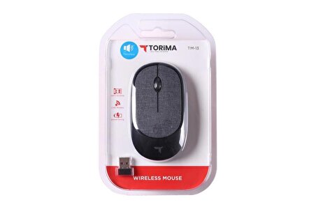 Torima TM-13 Ergonomik Sessiz Kablosuz Siyah Optik Mouse