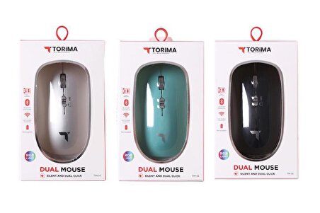 Torima TM-14 Ergonomik Sessiz Kablosuz Gümüş Optik Mouse