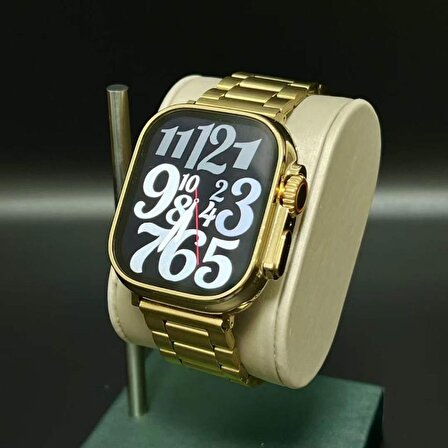 Js Ultra 9 BT Çağrı Destekli Akıllı Saat Gold