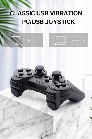 Torima Siyah Oyun Kolu Analog Usb Oyun Kolu Joystick Pc Oyun Kolu Gamepad Konsol