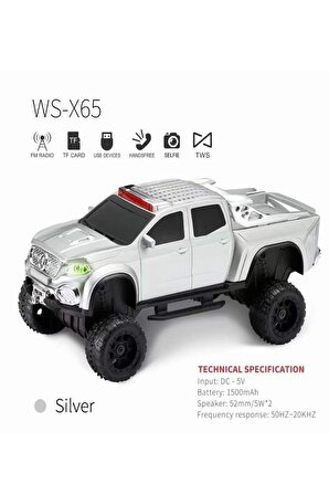 Torima WS-X65 Beyaz Yeni Araba Şekilli Kablosuz Bluetooth Hoparlör