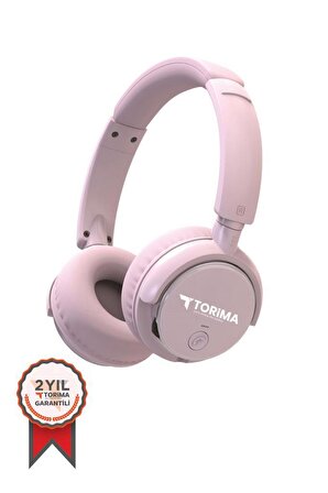 TORİMA HD-20 Pembe Kafa Üstü Kablosuz Bluetooth Kulaklık