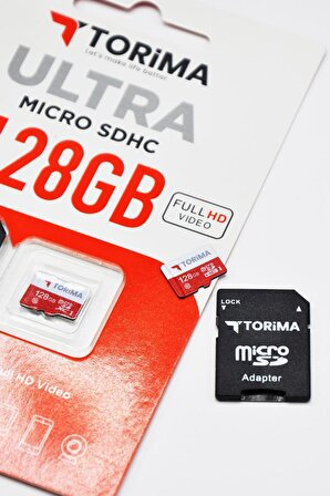 Torima Siyah Kırmızı Ultra Micro SDHC 128 GB Hafıza Kartı