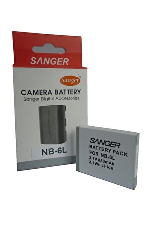 Canon Power Shoot, Digital Ixus Için Nb-6l Batarya, Pil