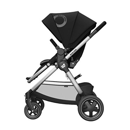 Maxi-Cosi Adorra2-Coral 360 Modüler Ana Kucaklı Çift Yönlü Seyahat Sistem Bebek Arabası Essential Black