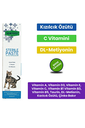Sernely Sterile Paste 100gr ( Kısırlaştırılmış Kediler Için Vitamin Ve Mineralli Malt Macunu )