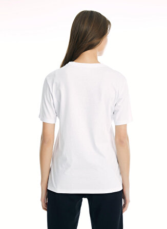Ellesse Beyaz Kadın Bisiklet Yaka T-Shirt CF003-WT