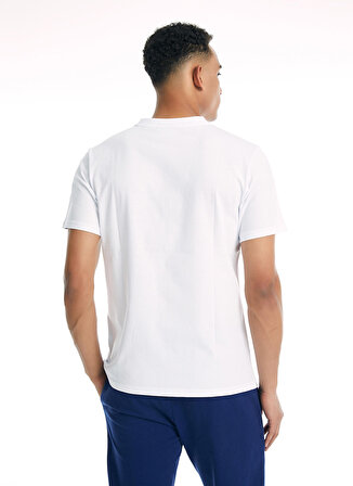Ellesse Beyaz Erkek Bisiklet Yaka T-Shirt EM024-WT