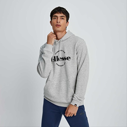 Ellesse Erkek Sweatshirt Kapüşonlu Gri