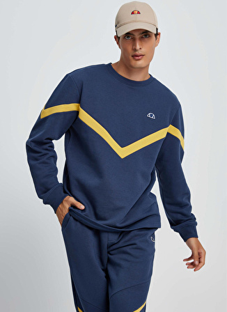 Ellesse Yeşil Erkek Bisiklet Yaka Sweatshirt EM056-GRN