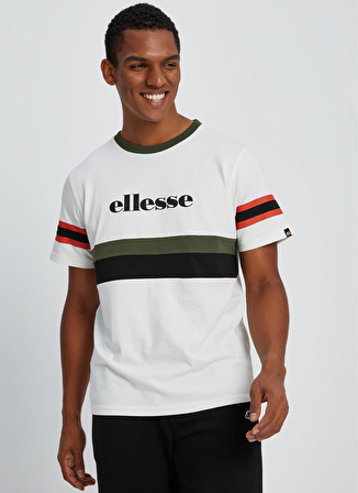 Ellesse Ekru Erkek Bisiklet Yaka T-Shirt EM111-ECR