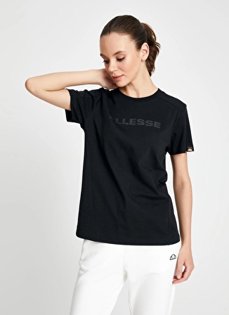 Ellesse Siyah Bisiklet Yaka Kadın T-Shirt EF156-BK