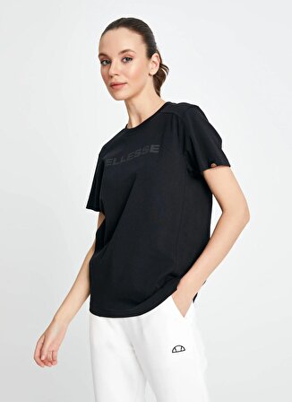 Ellesse Siyah Bisiklet Yaka Kadın T-Shirt EF156-BK