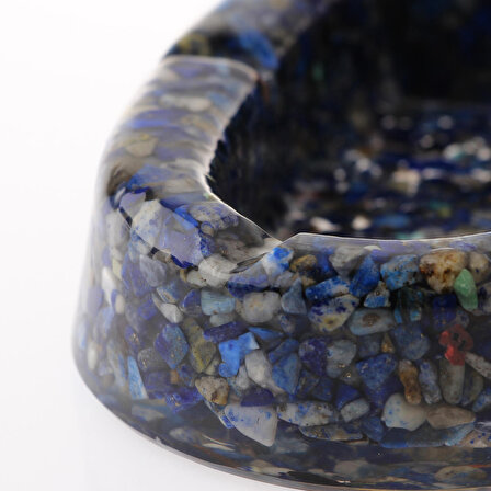 Lapis Lazuli Taşı Epoksi Kül Tablası