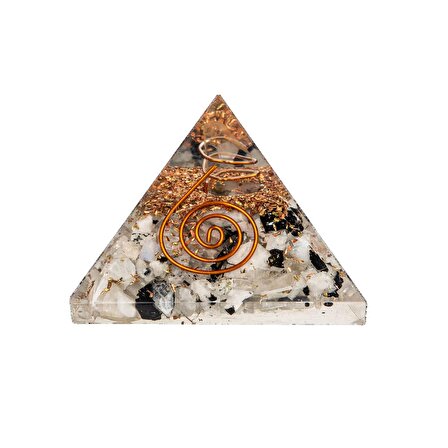 Rutilli Kuvars Doğal Taş Organit Piramit - 3cm