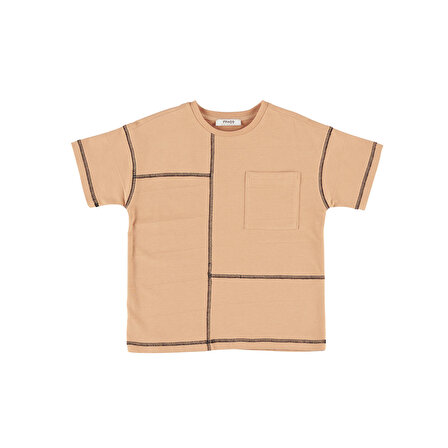 Panço Erkek Çocuk Kısa Kollu T-Shirt Somon
