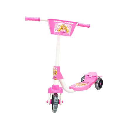 Chubby Baby 3 Tekerlekli Sepetli Çocuk Scooter - Pembe