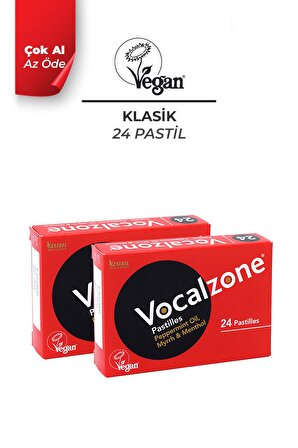 Vocalzone Klasik Pastil 24'lü + 2'li Paket