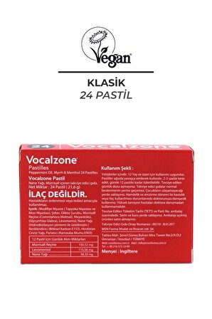 Vocalzone Klasik Pastil 24'lü + 3'lü Paket