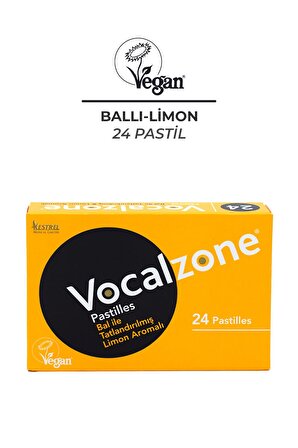 Vocalzone Ballı Limonlu Pastil 24'lü + 3'lü Paket