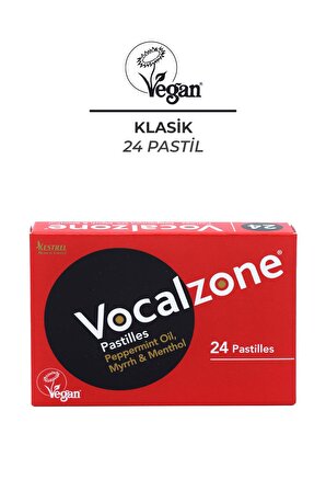 Vocalzone Klasik Pastil 24'li + Vocalzone Ballı Limonlu Pastil 24'li + Vocalzone Frenk Üzümlü (Şekersiz) Pastil 24'li