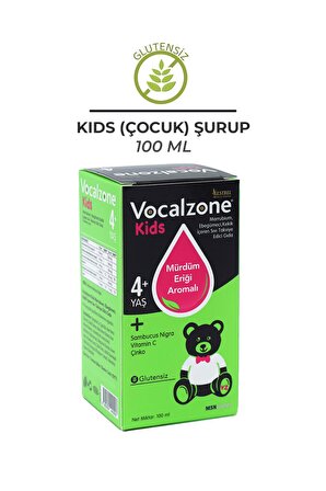 Vocalzone Kids (Çocuk) Şurup 100ml + 3'lü Paket