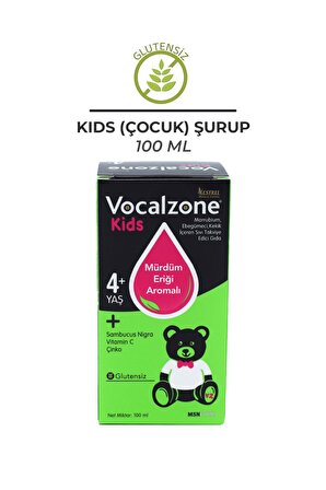 Vocalzone Kids (Çocuk) Şurup 100ml + 2'li Paket