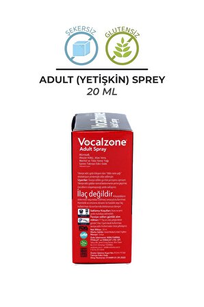Vocalzone Adult (Yetişkin) Sprey 20ml + 3'lü Paket