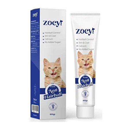 Zoey Anti Hairball Paste Kediler İçin Tüy Yumağı Önleyici Malt 100 gr