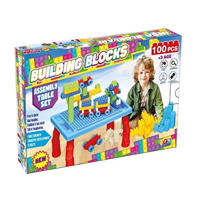 100 Parçalı Eğlenceli Masalı İnşa-Yapı Blokları Lego Seti 