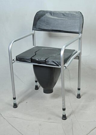 Hasta Klozet Sandalyesi Yumuşak Derili