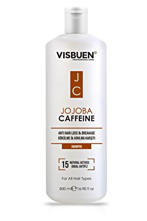 Jojoba & Kafein 15 Doğal Aktifli Saç Dökülmesine ve Kırılmasına Karşı Şampuan
